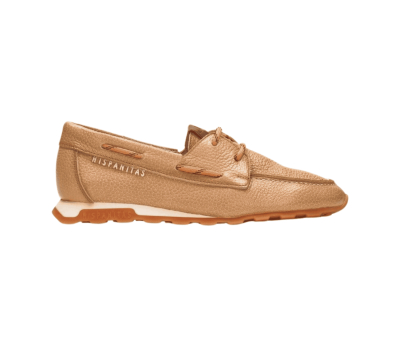 Nautico de cordones sport  piel color cámel 
