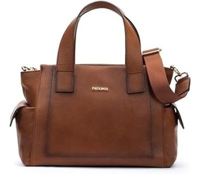 Bolso Pikolinos de piel color cuero.