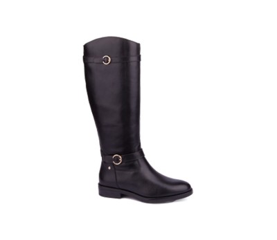 Bota alta Puertollano mujer piel negro