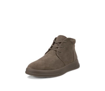 Bota cordones mujer gris