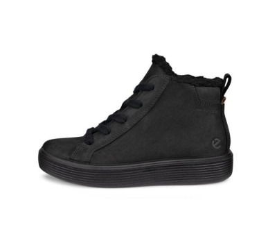 Bota baja mujer negro cordones/cremallera
