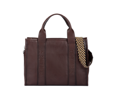 Pikolinos bolso de mujer en piel color caoba ALCUDIA WHA-354