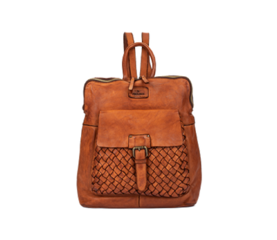 Mochila de mujer de piel.