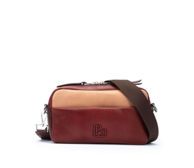 Bolso de piel pikolinos Foz WHA-1111C1, color arcilla.