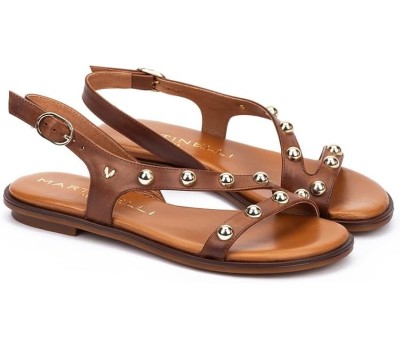 Sandalia Mazzini plana mujer cuero