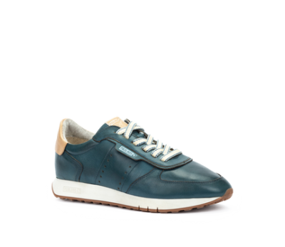 Zapato Barcelona mujer piel sapphire cordones
