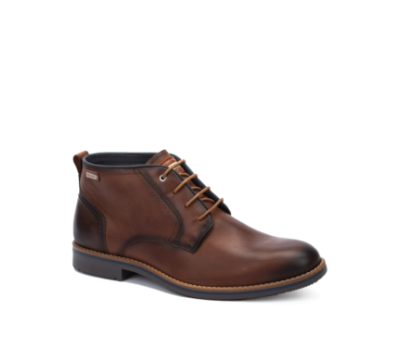 Botín León de hombre clásico con cordones.