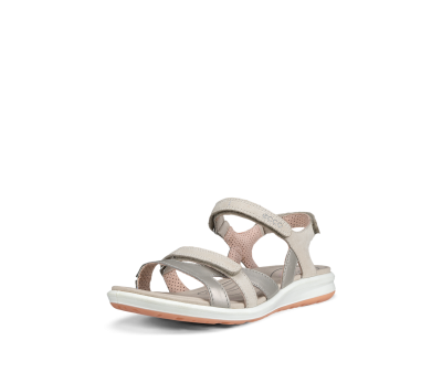 Sandalia Cruise mujer piel gravel velcros