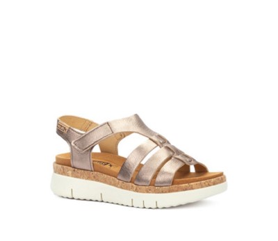 Sandalia Palma mujer piel stone