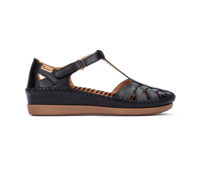 Sandalia Cadaques mujer piel negro