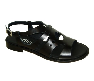 Sandalia mujer plana piel negra - Sandalias planas | comprar zapatos online