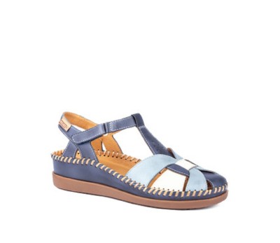Sandalia Cadaques mujer piel pacífico velcro
