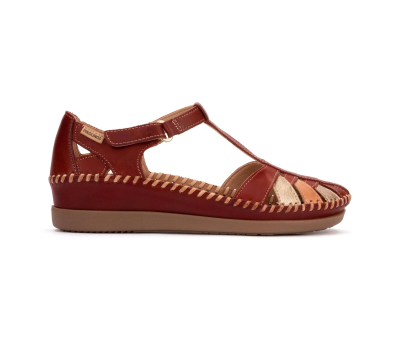 Sandalia Cadaques mujer piel sandía