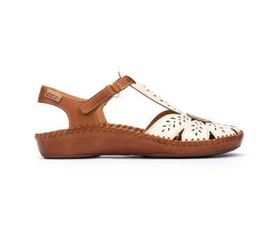 Sandalia Vallarta mujer piel nata 