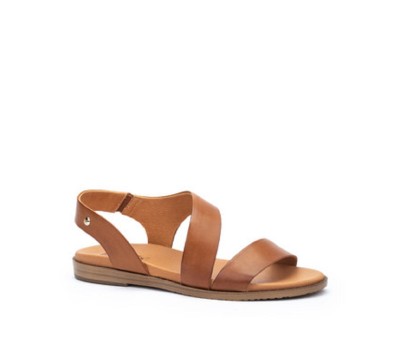 Sandalia Formentera mujer piel brandy