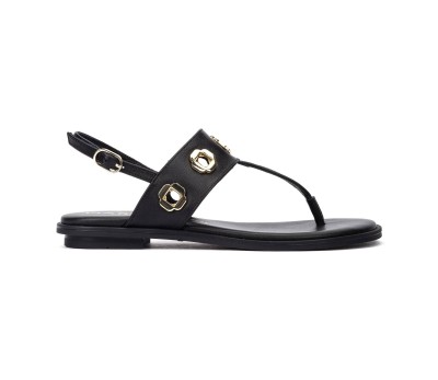 Sandalia Mazzini esclava piel negra 