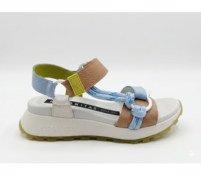 Sandalia sport de piel.