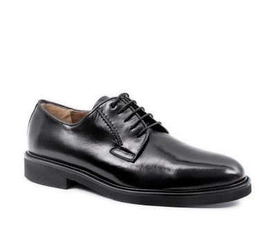 Zapato blucher de cordon piel negro clasico piso confort extralight