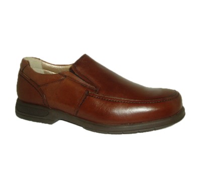 Zapato abotinado marrón pala