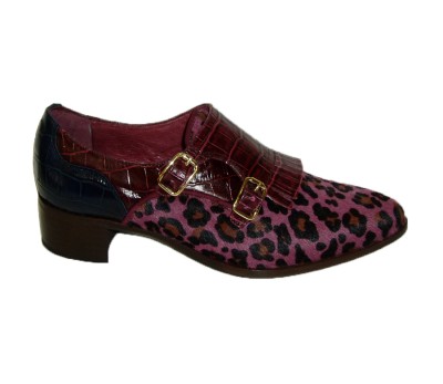 Zapato piel leopardo hebillas - Zapatos tacón - Mujer | comprar zapatos online