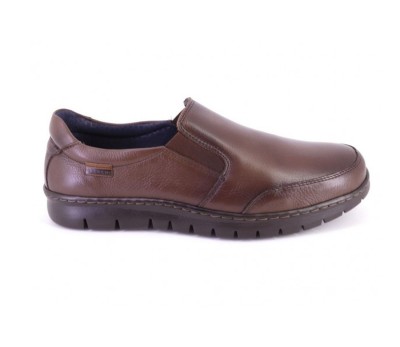 Zapato mocasín hombre piel marrón