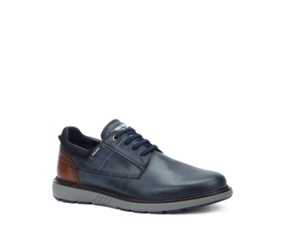 Zapato Bilbao hombre piel azul