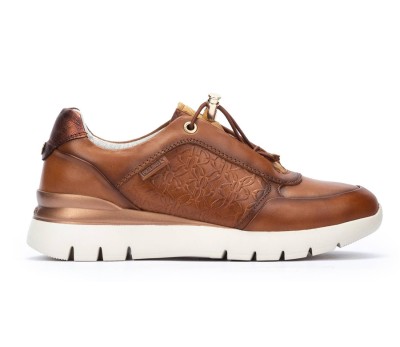 Zapato Asturias mujer piel brandy