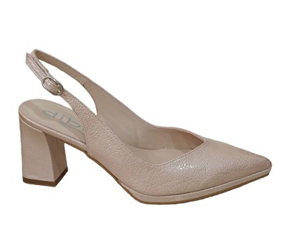 Zapato mujer piel maquillaje tacón