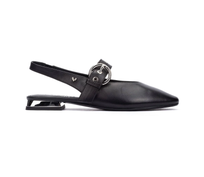 Zapato Vescia destalonado mujer piel negro