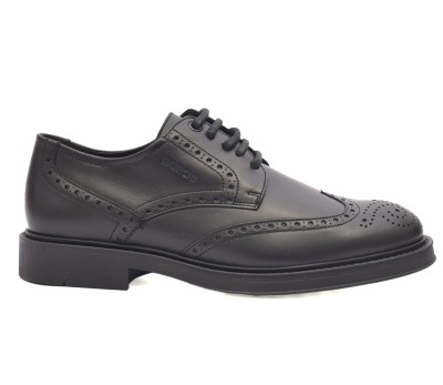 Zapato hombre piel napa negro cordones
