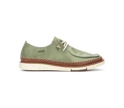 Zapato San Juan hombre piel verde menta