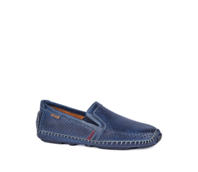 Zapato Jerez hombre piel azul