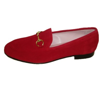 Avenida Girar en descubierto sello Mocasín mujer ante pasión rojo estribo plano de suela de cuero - Mocasines  y Nauticos - Mujer | comprar zapatos online