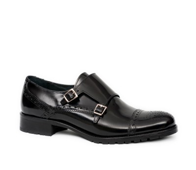 2 Mujer Piel Negro Florentique Hebillas Zapato iPuXkZ