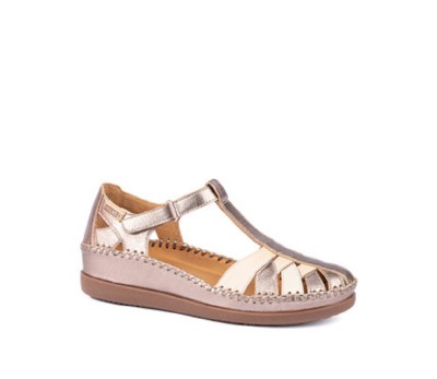 Zapato Cadaques mujer piel piedra
