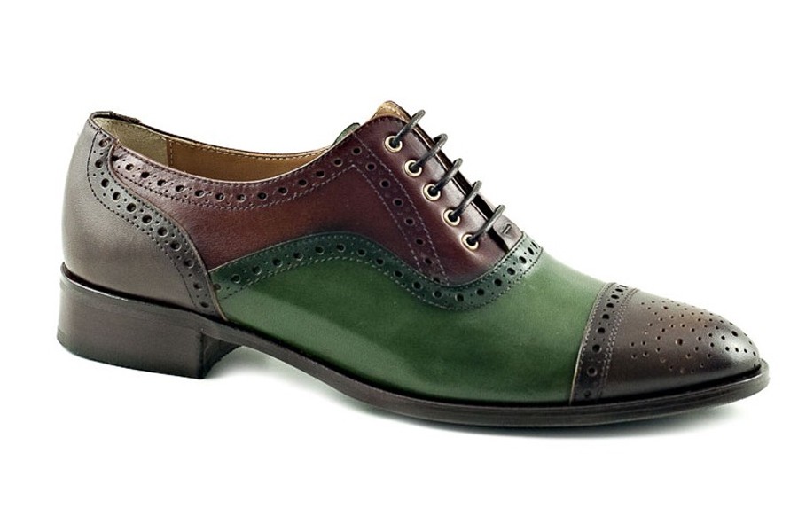 Zapato abotinado mujer piel lavatto testa/forest Mujer comprar