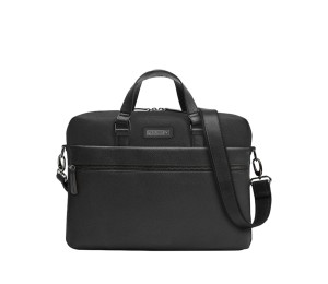 Maletín de piel color negro