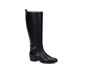 Bota alta Daroca piel negro