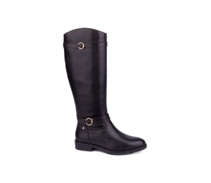 Bota alta Puertollano mujer piel negro