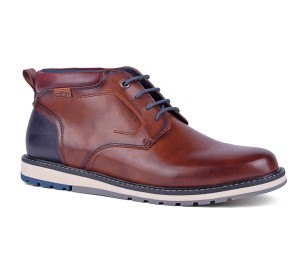 Bota Berna hombre piel cuero cordones