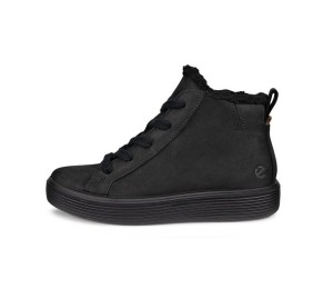 Bota baja mujer negro cordones/cremallera