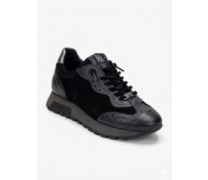 Hispanitas Deportivo Oregon color negro, con cordones elásticos