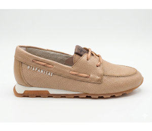 Nautico de cordones sport  piel color cámel 