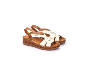 Sandalia Cadaques mujer piel nata