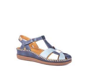Sandalia Cadaques mujer piel pacífico velcro