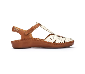 Sandalia Vallarta mujer piel nata 