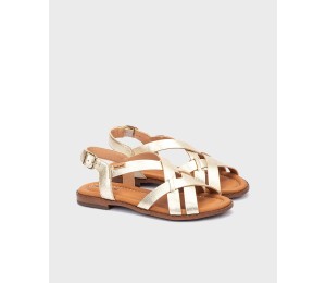 Algar sandalia mujer piel carrara plana