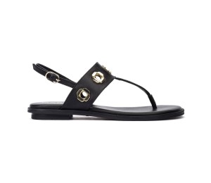 Sandalia Mazzini esclava piel negra 