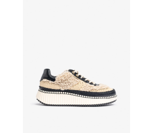 Sneaker mujer beige/negro