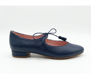 Zapato mujer mestizo navy cordones
